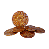 5 plates and tray for oysters or shellfish from Sarreguemines 2106161