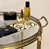 Vintage brass serving trolley