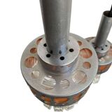 CASCADE LAMP / VINTAGE SOLID CHROME CHANDELIER