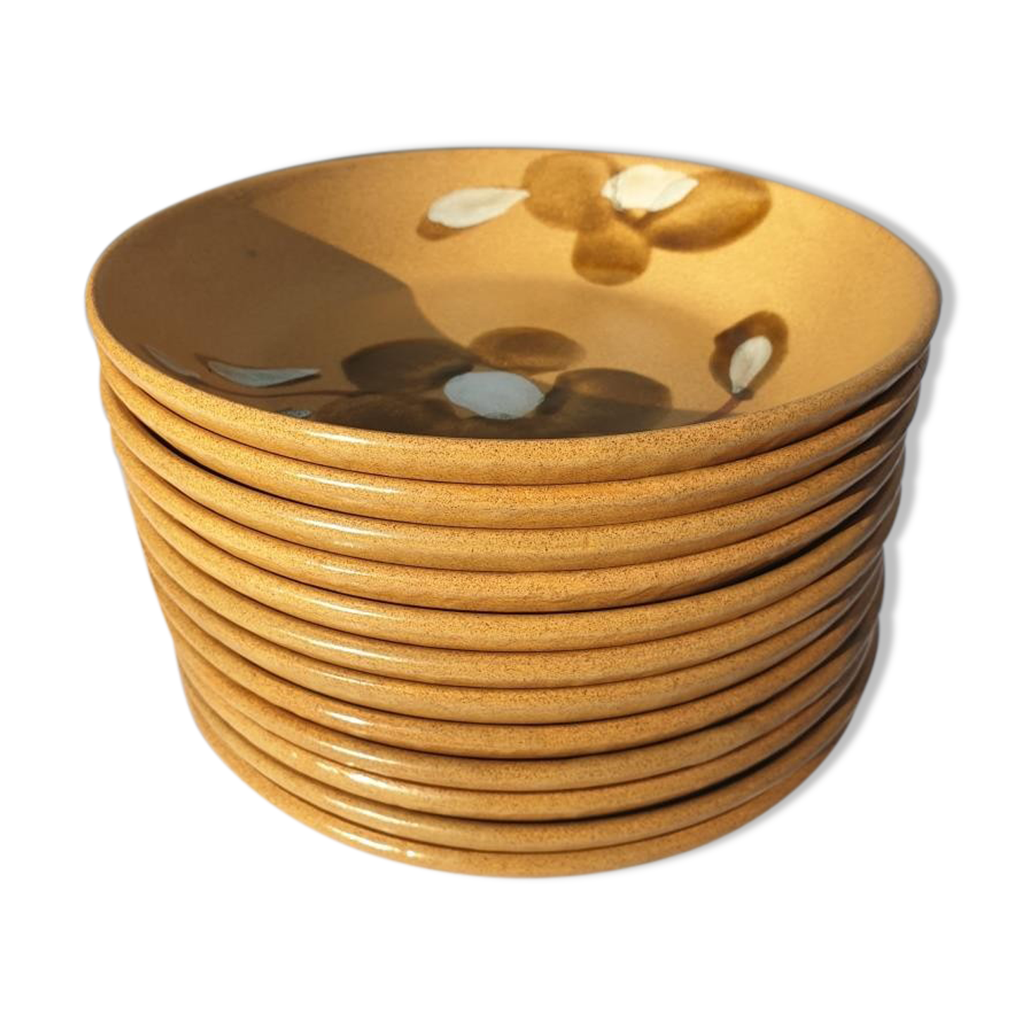 Set 12 hollow plates D20.5 Nadège 1970 Sarreguemines