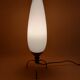 Lampe tripode laiton et opaline année 60