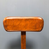Brown beech wooden Albert Stoll atelier or desk chair from the 1920s