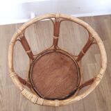 Vintage sofa end / side table - Rotion/ Bamboo - 1980