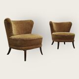 Two Mid Century cocktail chairs