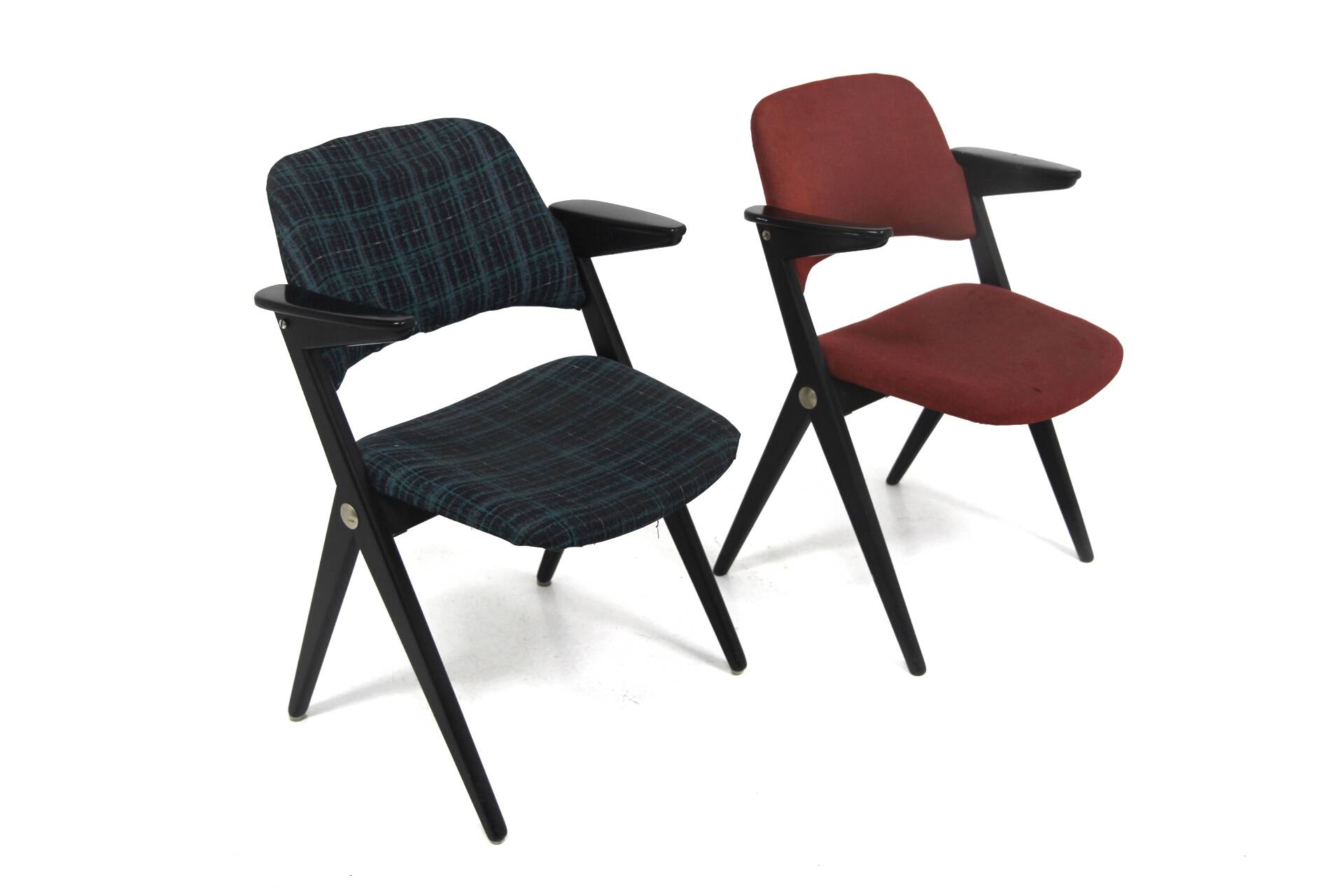 Set of 2 Scandinavian chairs, "562-026", Bengt Ruda, Nordiska Kompaniet, Sweden, 1950