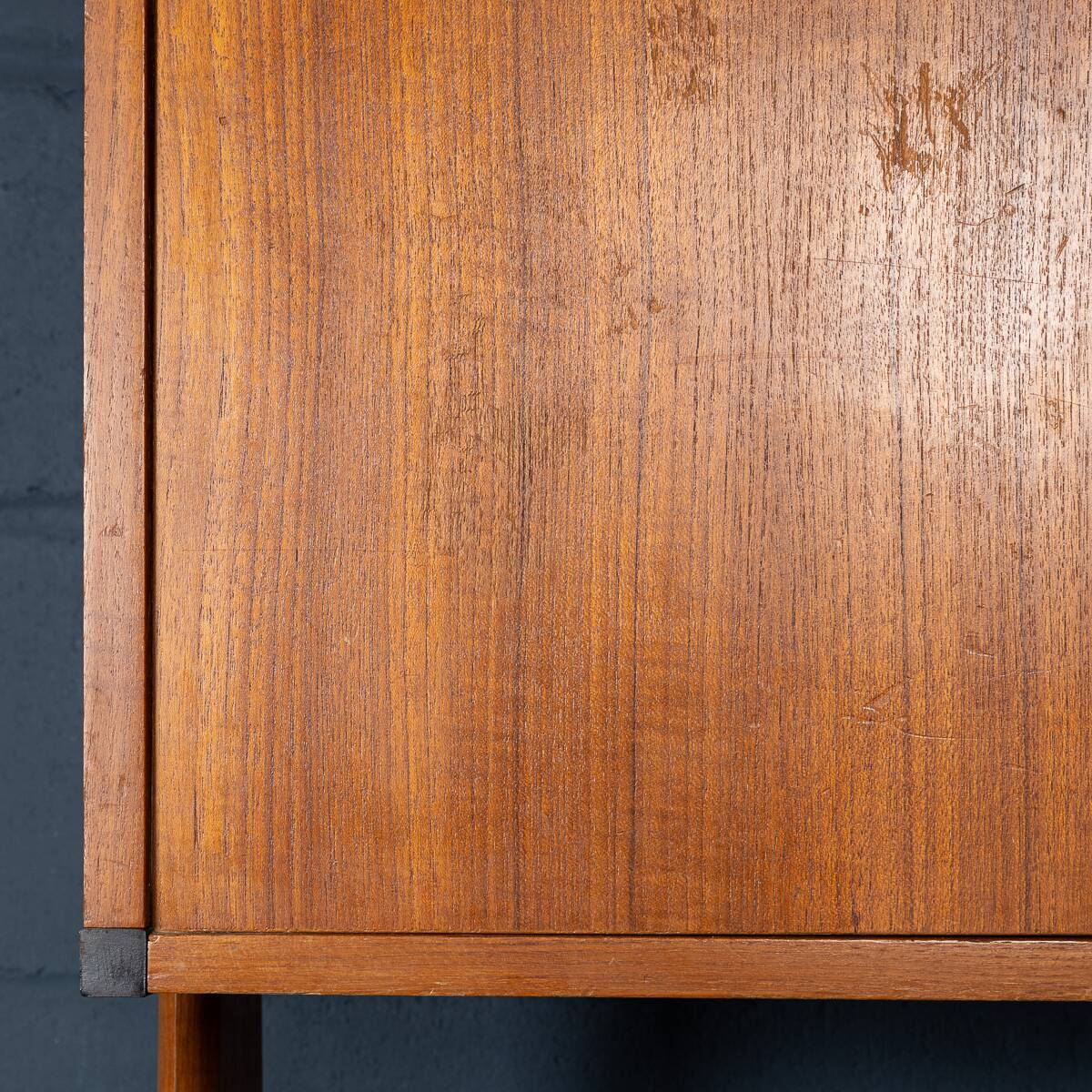 Vintage 20thc italian modular teak wall cabinet c.1960
