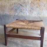 Straw coffee table