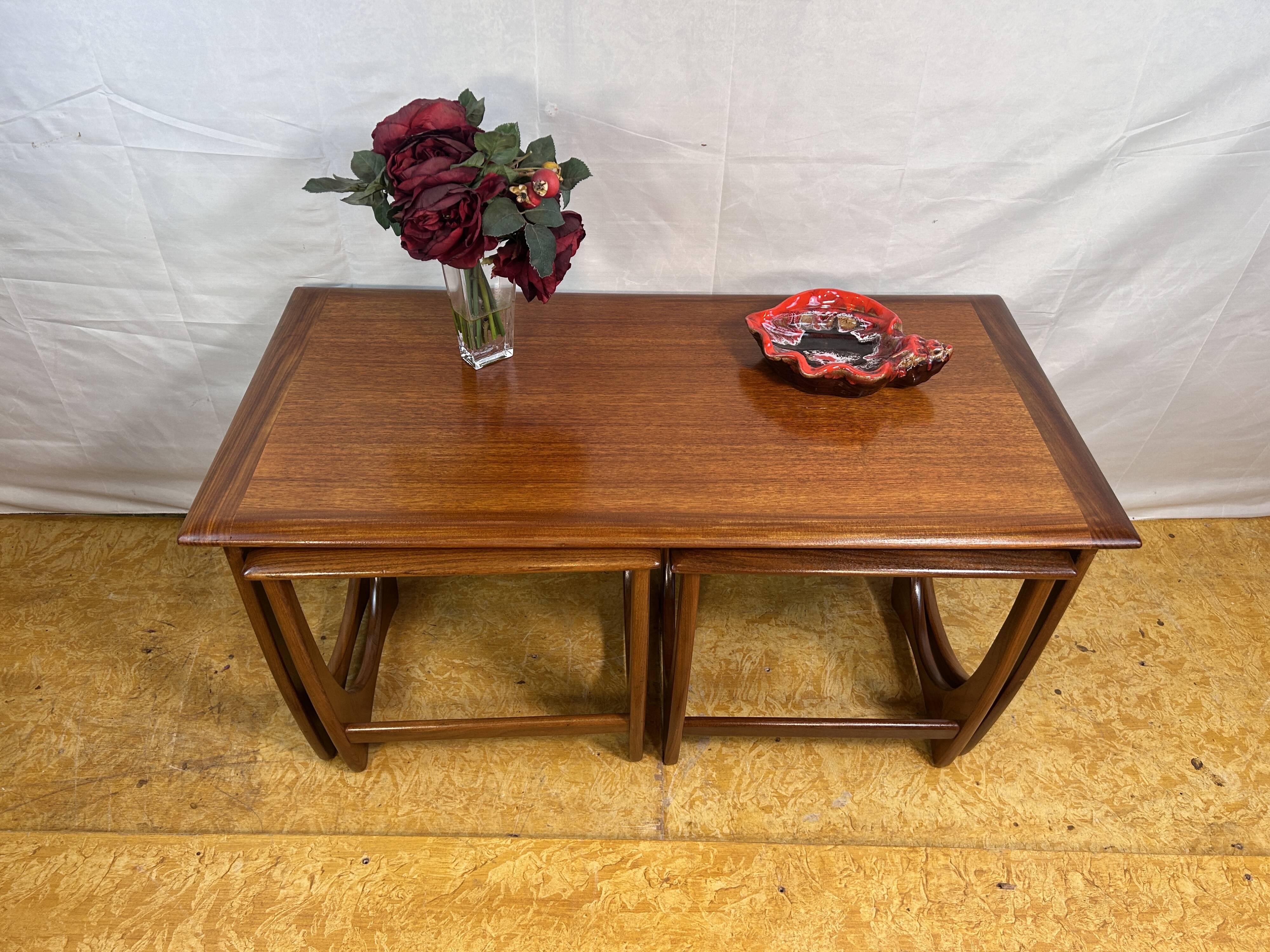 Mid-Century Retro Vintage Teak Nest of Tables by G Plan – Astro Line