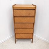 Chevron veneer chiffonier