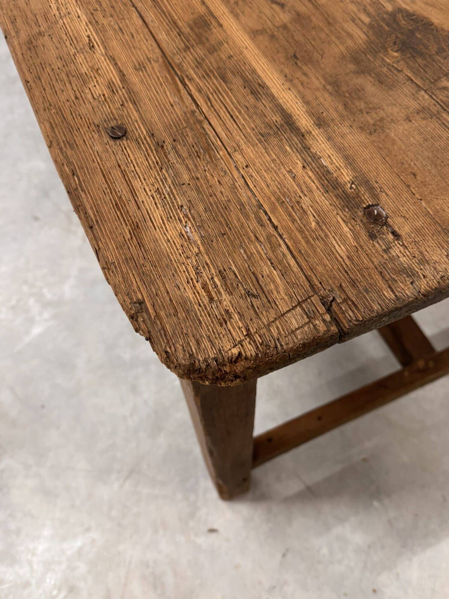 Old wooden monastery table