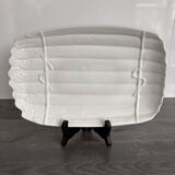 Vintage White Ceramic Asparagus Dish