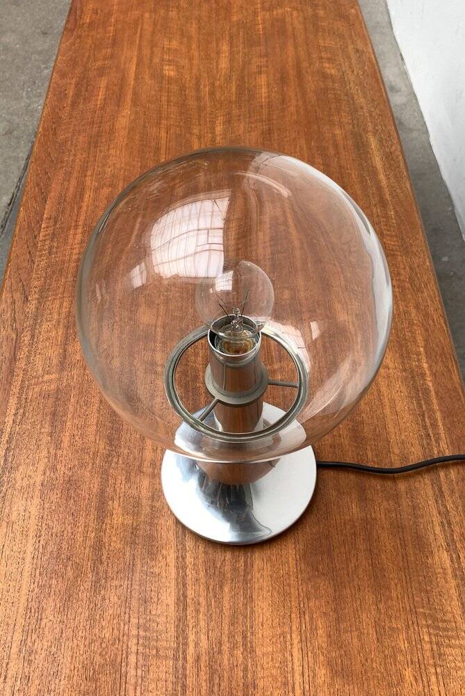 Vintage 1970s space globe table lamp
