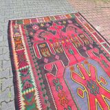 Turkish Kilim rug 1960s 1970s 205x360cm