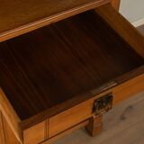 Two-piece buffet from the 1910s in Art Nouveau style, beech wood