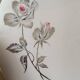 Dish with Art Deco ears. Floral pattern. Longchamp.