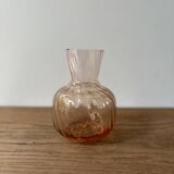 Pink blown glass vase from the 1950s
