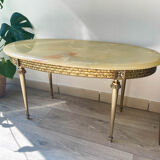Marble and bronze coffee table Neoclassical style