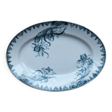 Plat ovale terre de fer modèle "iris"