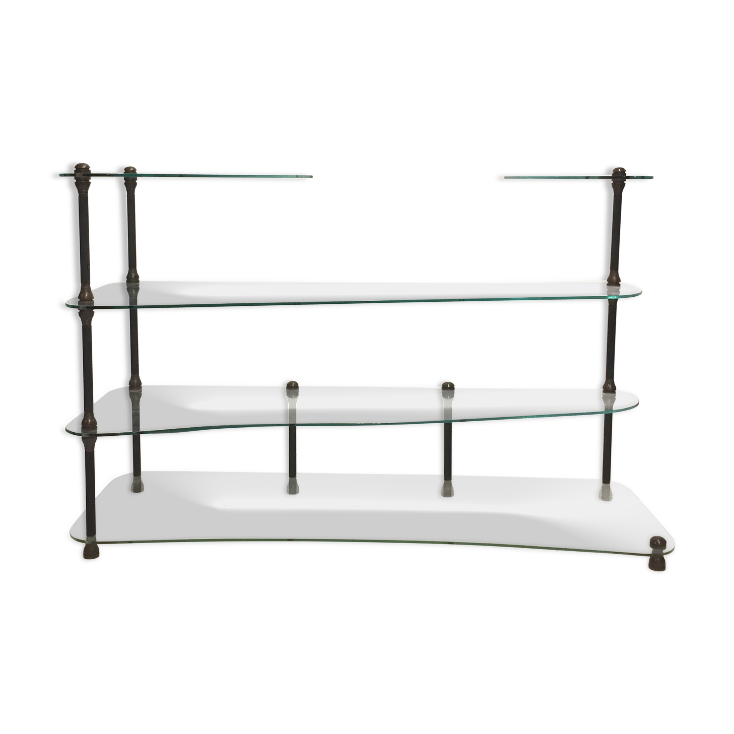 Old glass display shelf