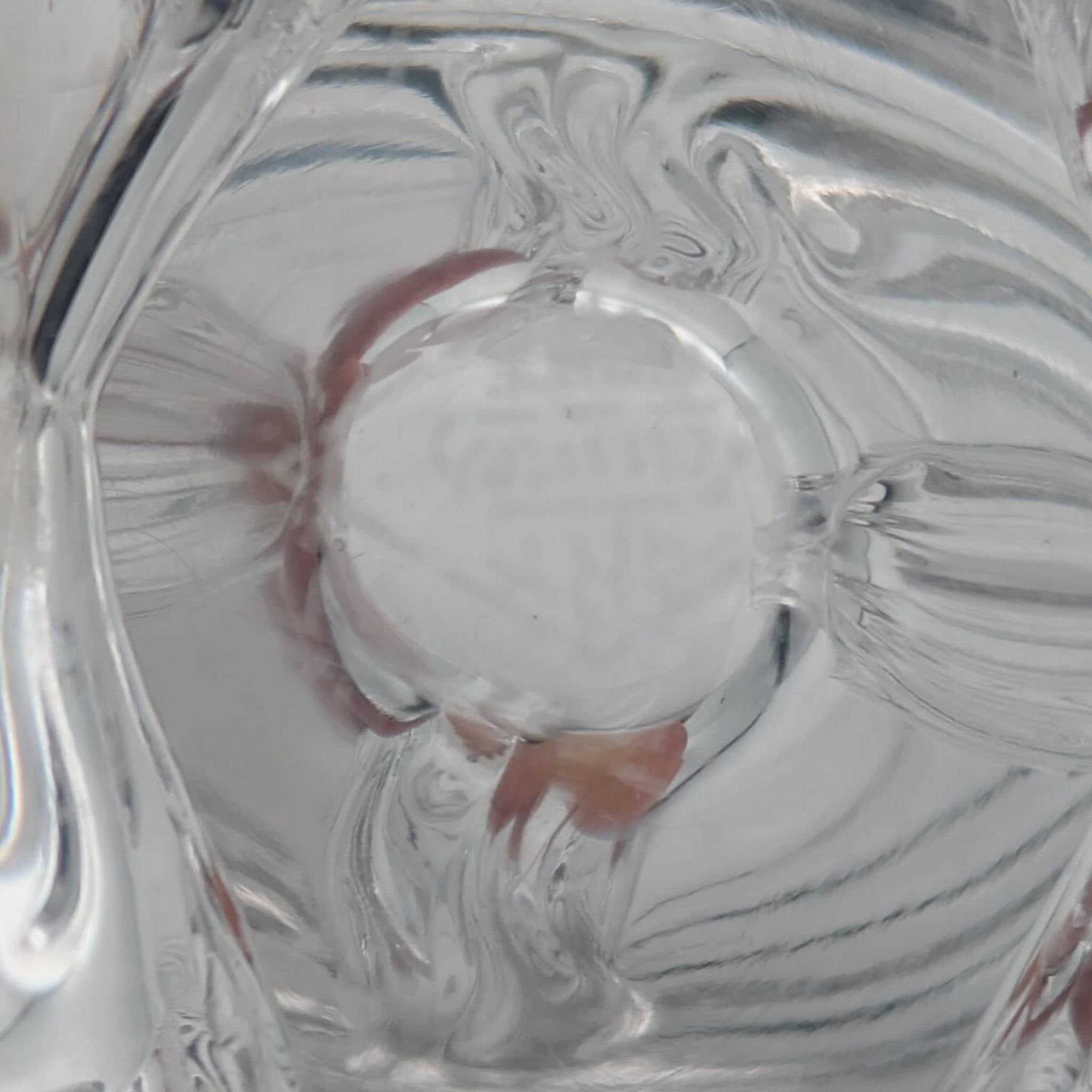Art Vannes France - Large Sculptural Free-Form Vase - Solid Crystal 1950