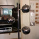 Floor lamp chrome balls "Bullit"