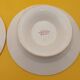 2 Compotiers Choisy le Roi Avellan Boulenger ironstone floral decoration red