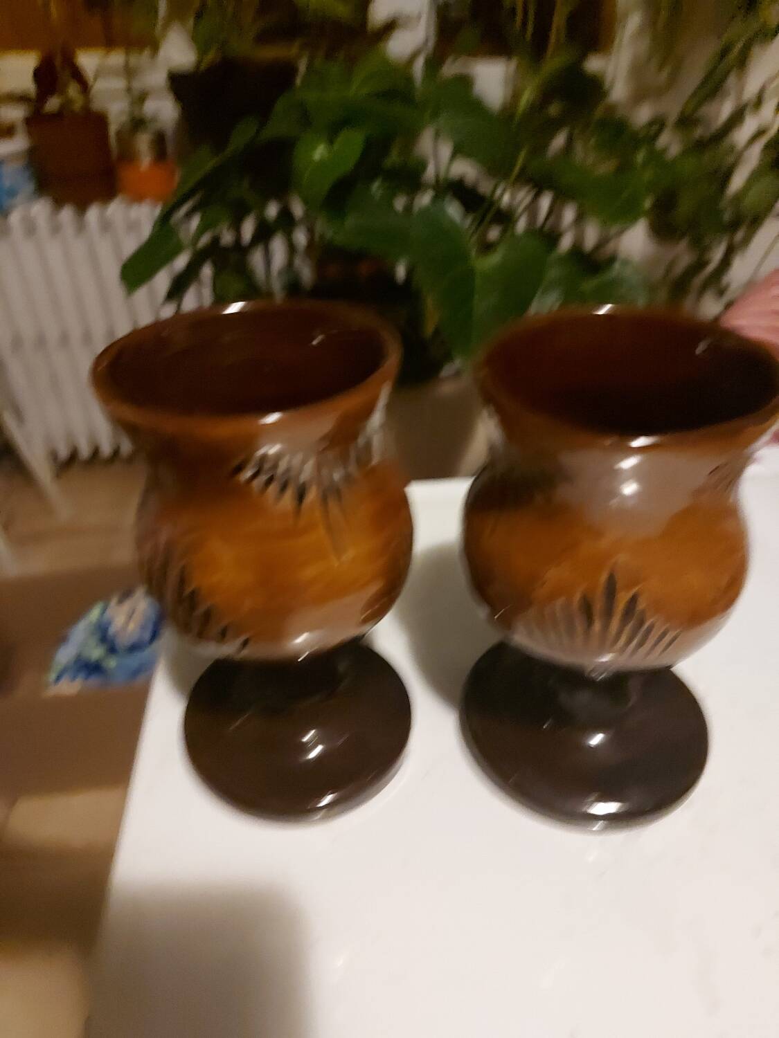 Ceramic carafe and glasses