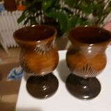 Ceramic carafe and glasses