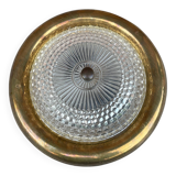 Glass ceiling lamp, Polam-Meos, 1970s.