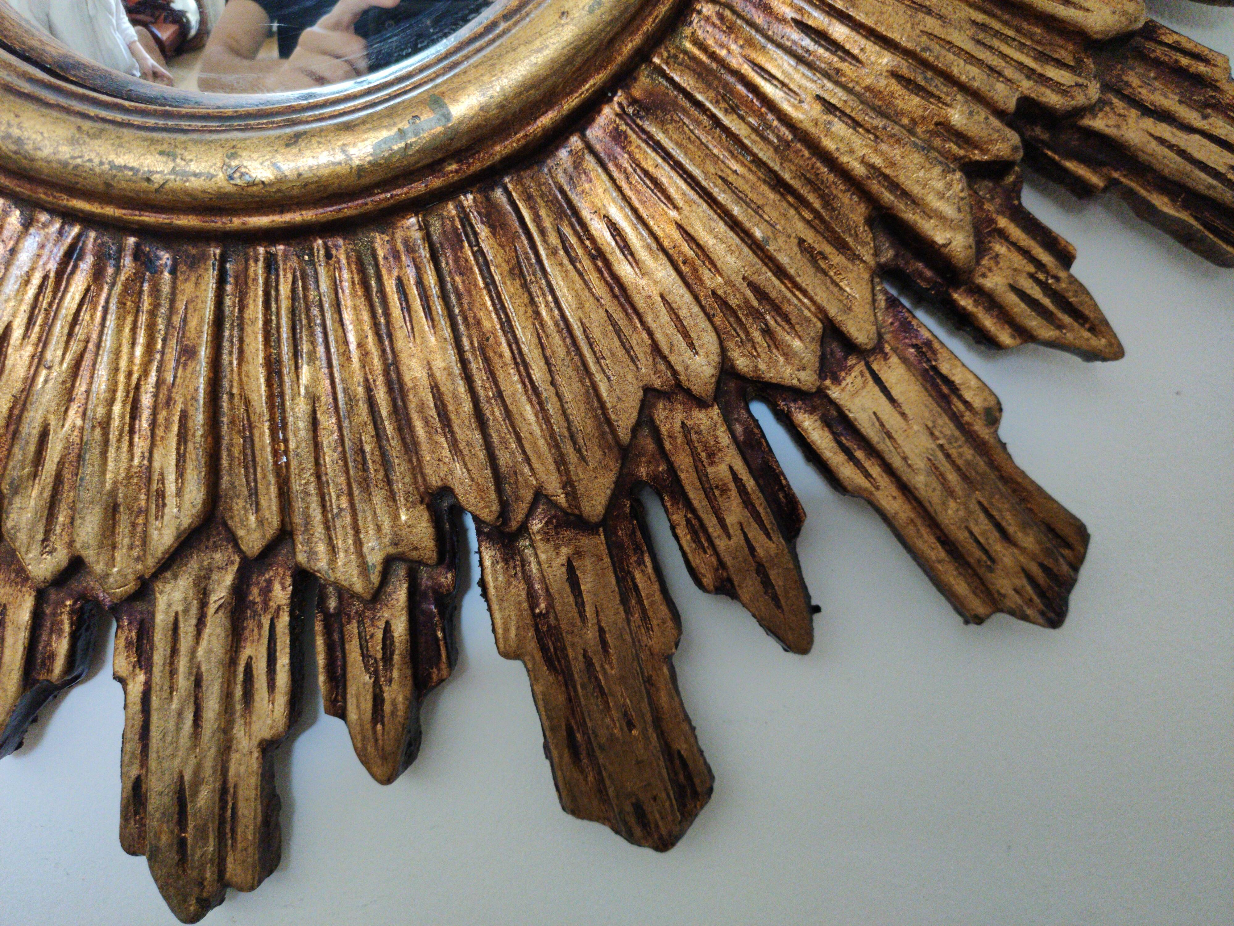 Ancient witch mirror 50/60s, 53cm