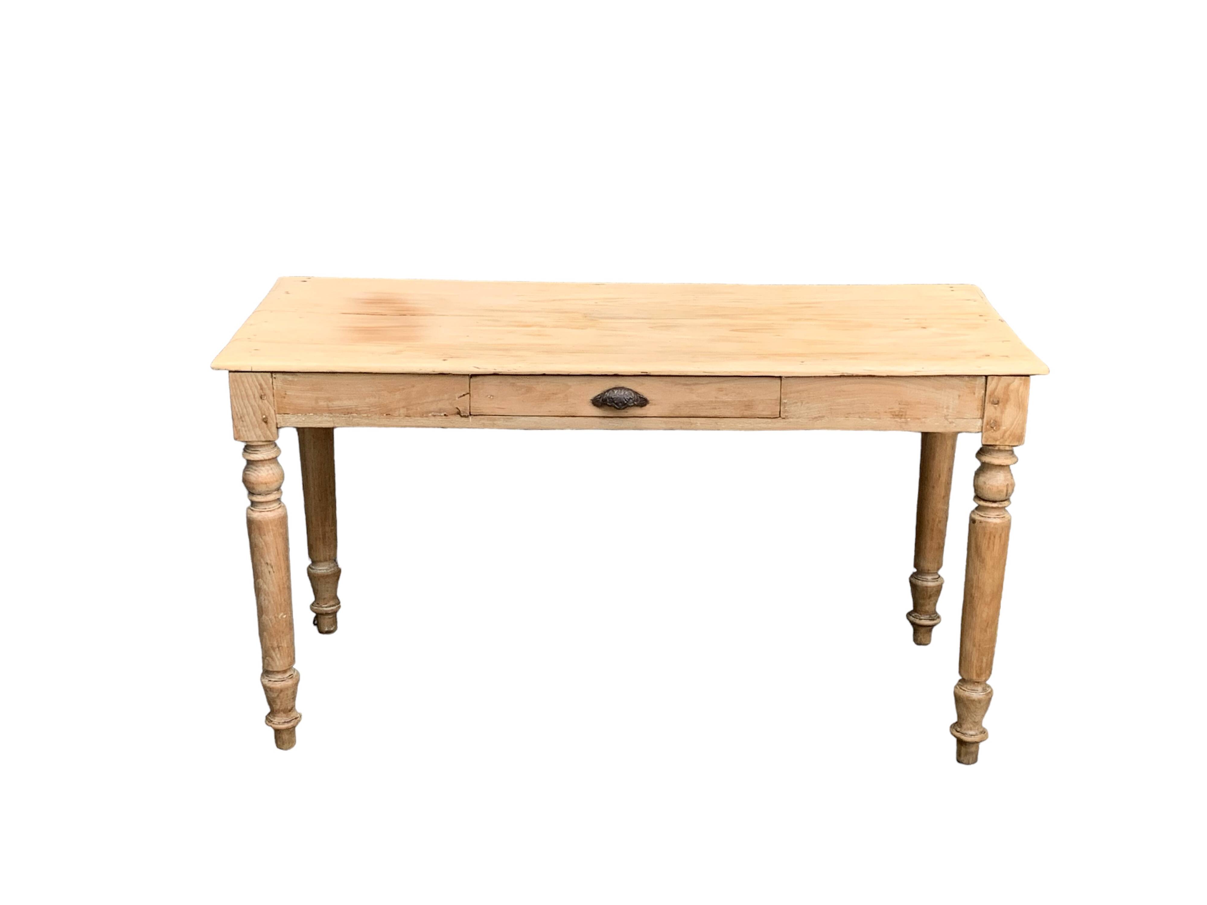 Raw wood farm table 1920