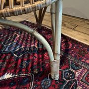 Pair of vintage rattan armchairs – 60s/70s design