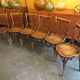 6 bistro chairs, Baumann, circa 1950