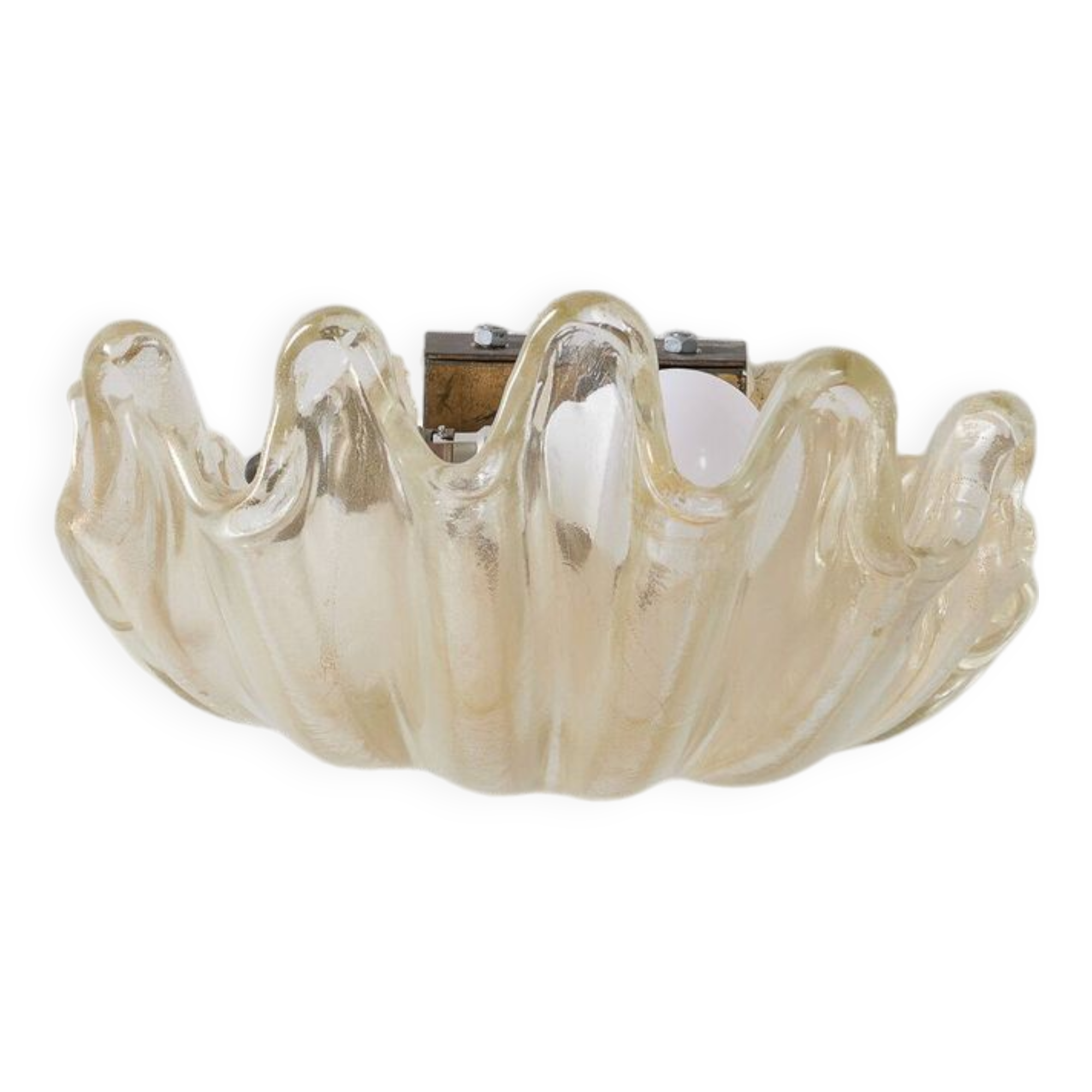 Barovier & Toso glass shell wall lamp