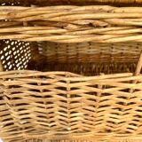 Vintage wicker trunk