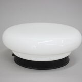 Glass flush mount light czechoslovakia, 1970