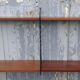 Vintage modular shelf in teak veneer and black metal, Nisse Strinning, 60s (2)