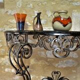 Glass paste vase signed Cinquilli