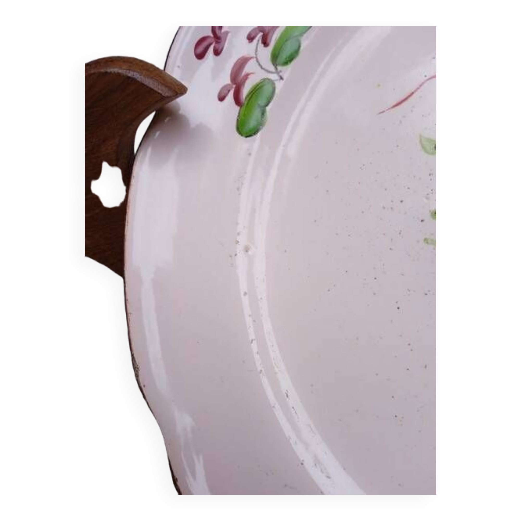 Assiette faience au chinois Les Islettes XVIIIem