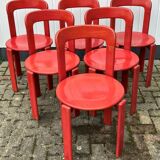 6 bruno rey chairs for ditiker stein am rhein 1970