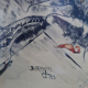 Painting under acrylic glass on bristol sheet signed bergen 1933