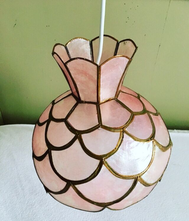 Pink mother-of-pearl hanging