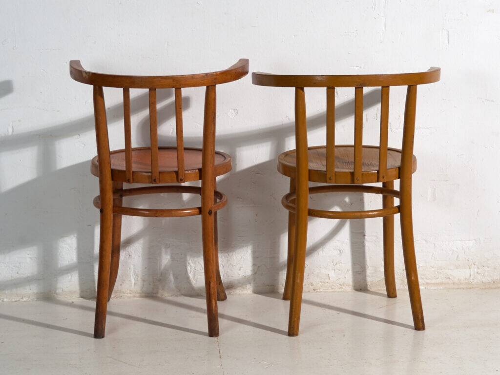 Ensemble de quatre chaises style Thonet en bois courbé – Europe centrale, vers 1920