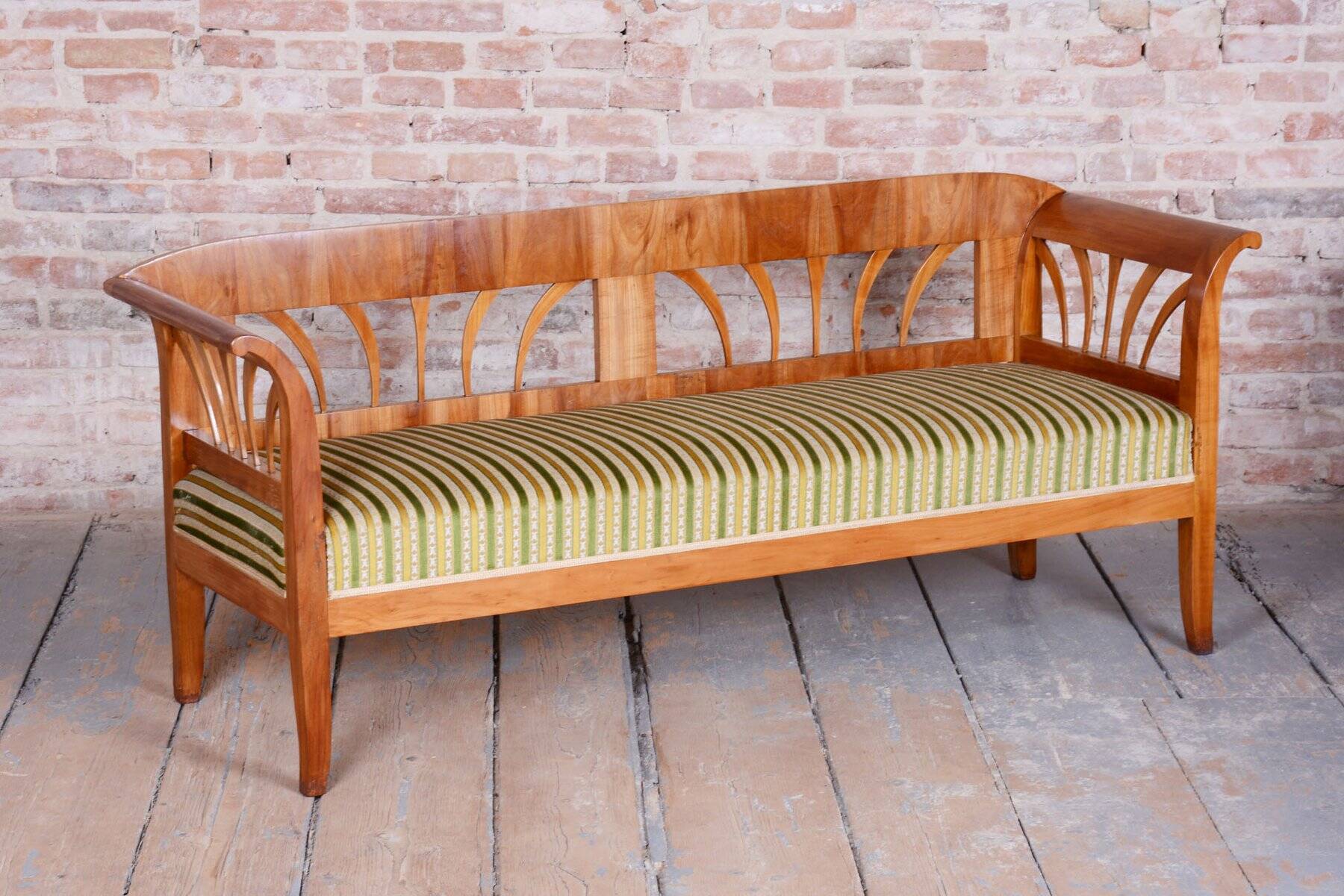 Biedermeier Sofa in Cherry and Spruce, 1820s
