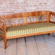 Sofa Biedermeier en cerisier et épicéa, années 1820