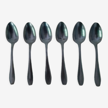 6 silver spoons Art Deco Sfam