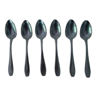 6 silver spoons Art Deco Sfam