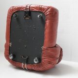 Vintage Soriana set in red leather by Afra e Tobia Scarpa for Cassina Italy