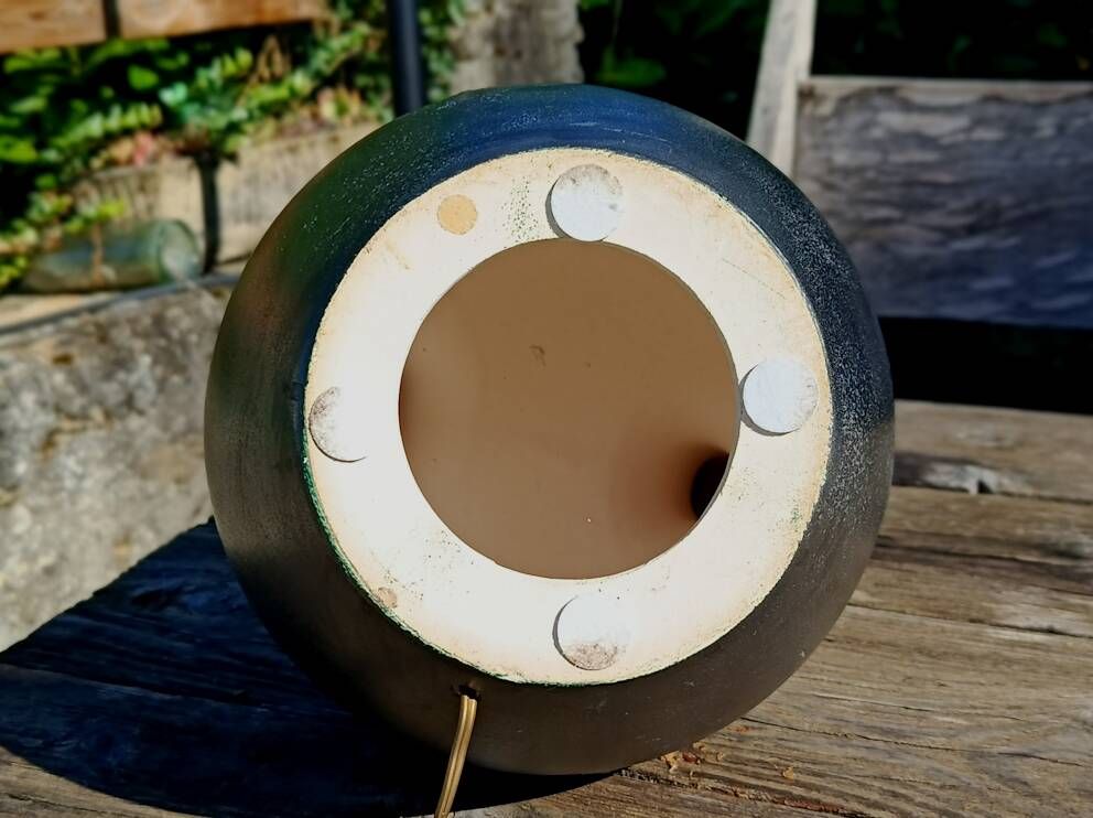 Pied de lampe en céramique fat lava