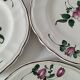 Set of three antique hand-painted plates